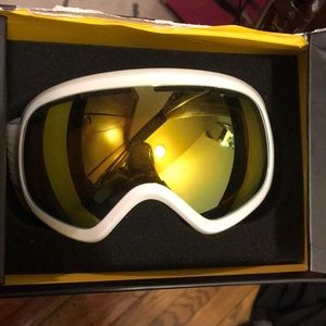 White and gold Von Zipper goggles